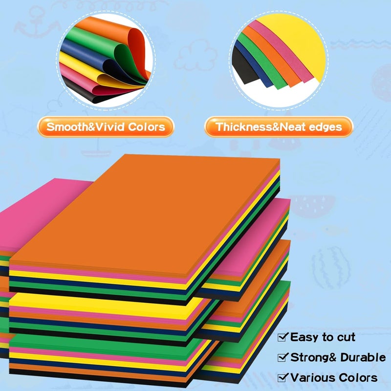 VinTS 50Pcs Poster Board,22x28 Colored Poster Paper,Assorted Colors Poster Board Bulk for Art Display Board,Classroom Use,School Craft Project,Presentation Drawing - Image 4